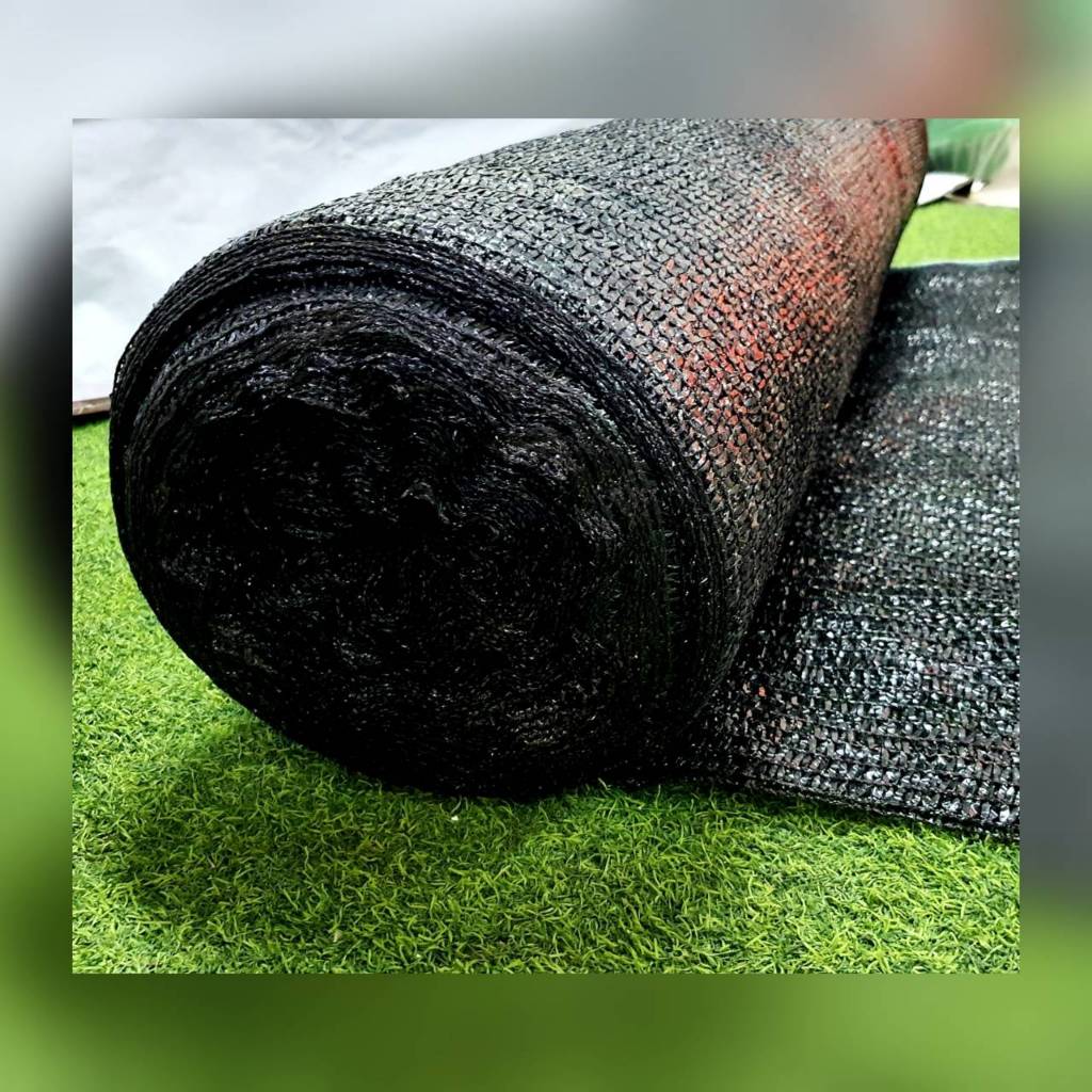 KANTO สแลน รุ่น KT-SL-380-K สีดำ 3เข็ม 80% กว้าง 2เมตร ยาว 100เมตร (แบบทึบมาก) บังแดด กันแดด ตาข่ายก