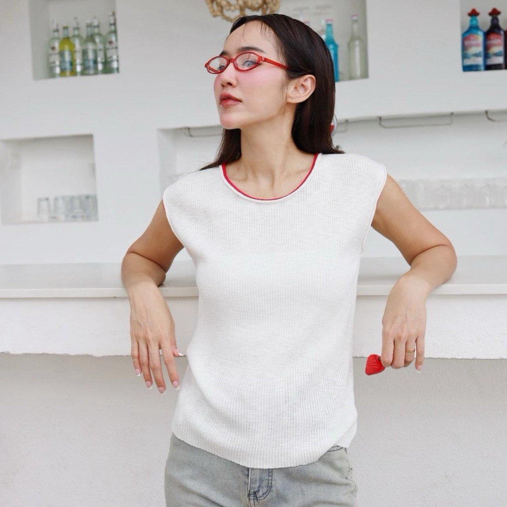 เสื้อยืดขอบสี รุ่นSassy‘berry (A16)