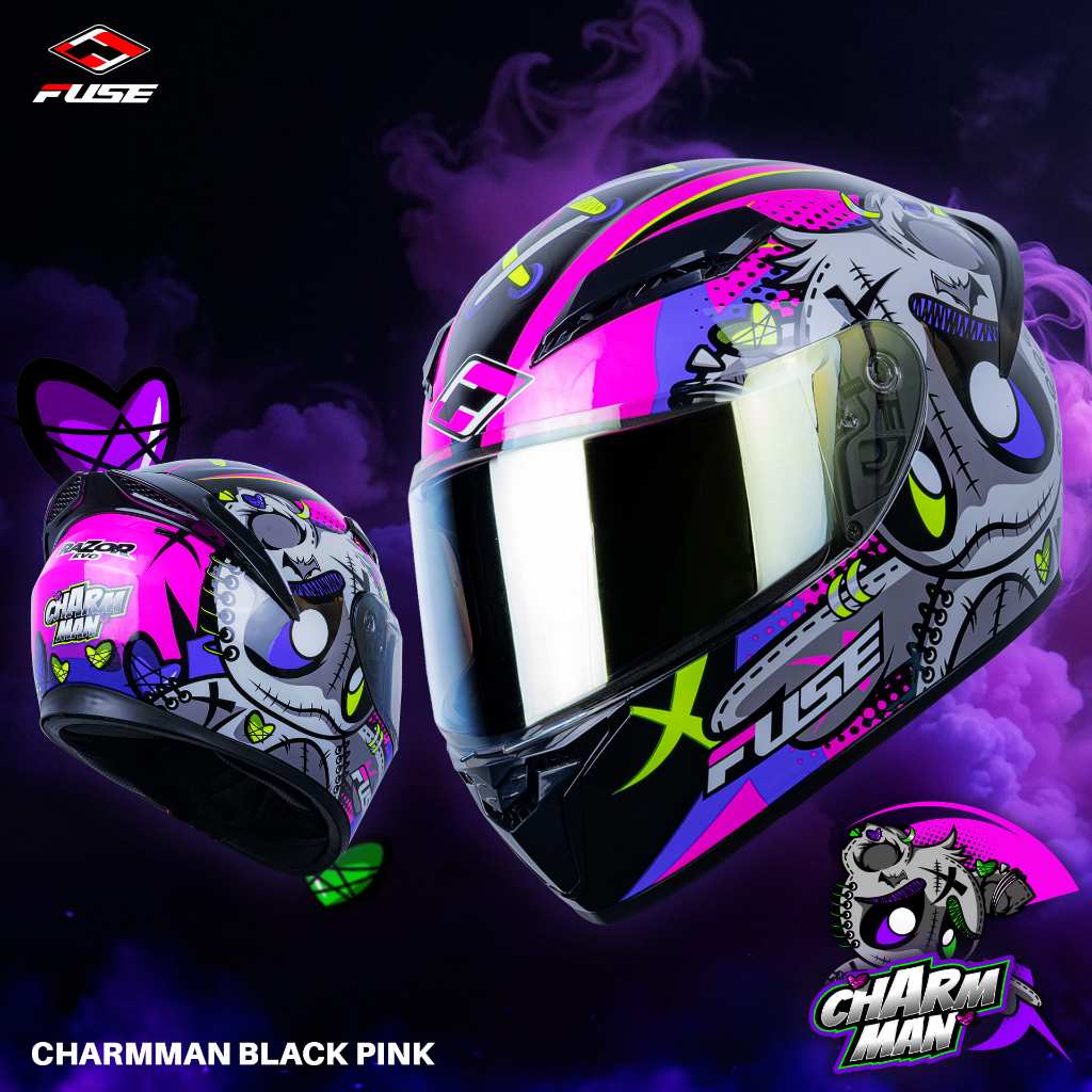 หมวกกันน็อคเต็มใบ Fuse RAZOR EVO ราคา 1,090.- เท่านั้น ดีไซน์สุดสนุกและเร้าใจ - รูปที่ 4