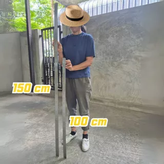 ฟุตเหล็ก ไม้บรรทัดเหล็กสแตนเลส ยาวพิเศษ 100 ซม / 150 ซม