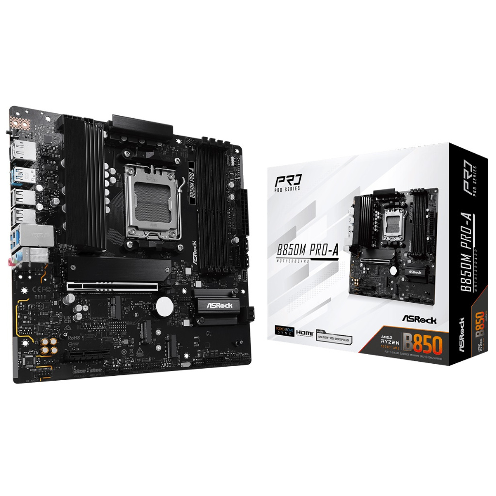 ASRock B850M Pro-A AMD AM5 mATX Motherboard (เมนบอร์ด)