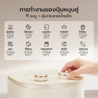 Gaabor Airfryer หม้อทอดไร้น้ำมันอเนกประสงค์​ ความจุขนาดใหญ่​ 5 ลิตร​ AF-45T01A/AF-45M01A