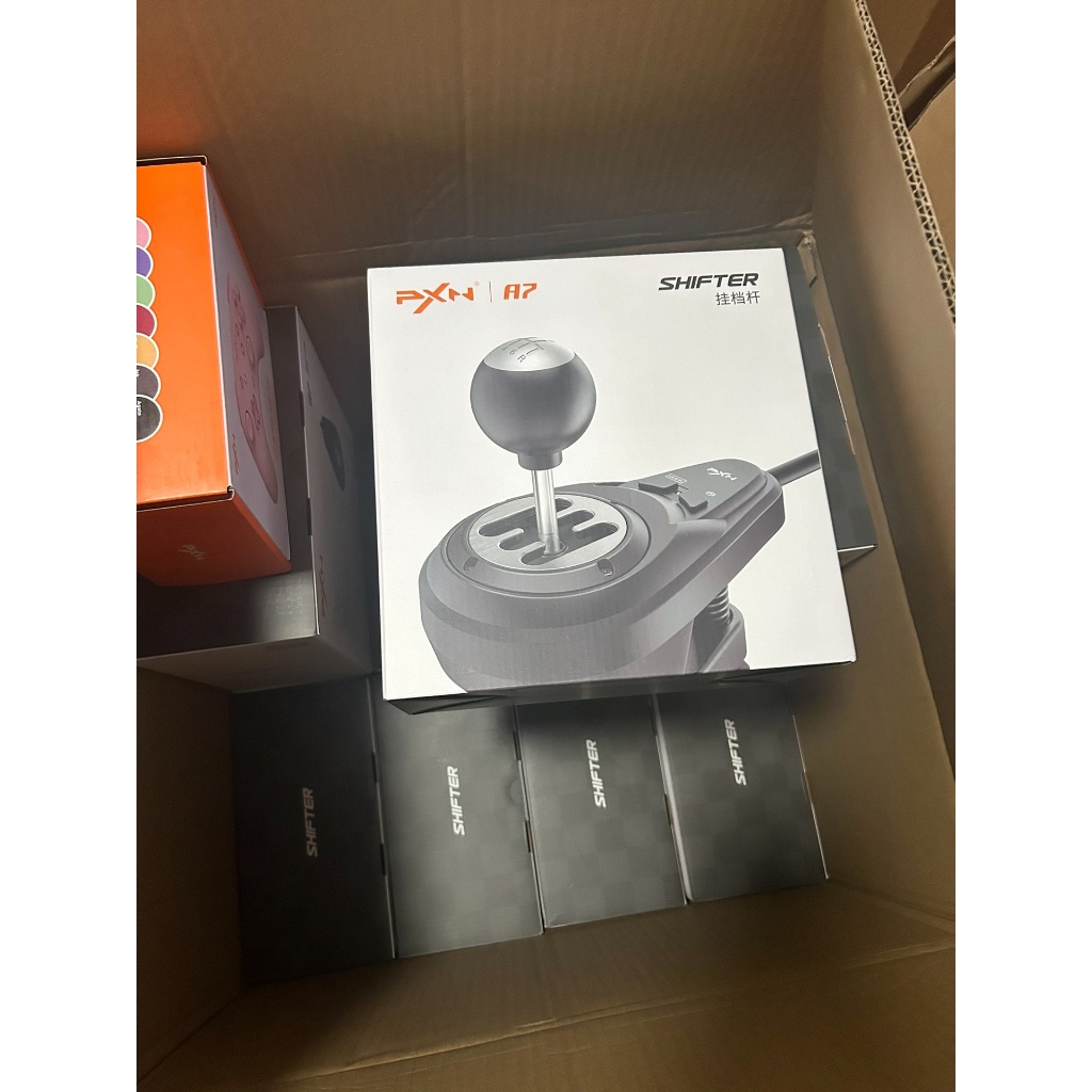 pxn A7 คันเกียร์เกมแข่งรถ | รองรับพวงมาลัย V12/V10/V9 | USB ต่อ PC ได้ | H-เกียร์ 6+1 | ติดตั้งง่าย