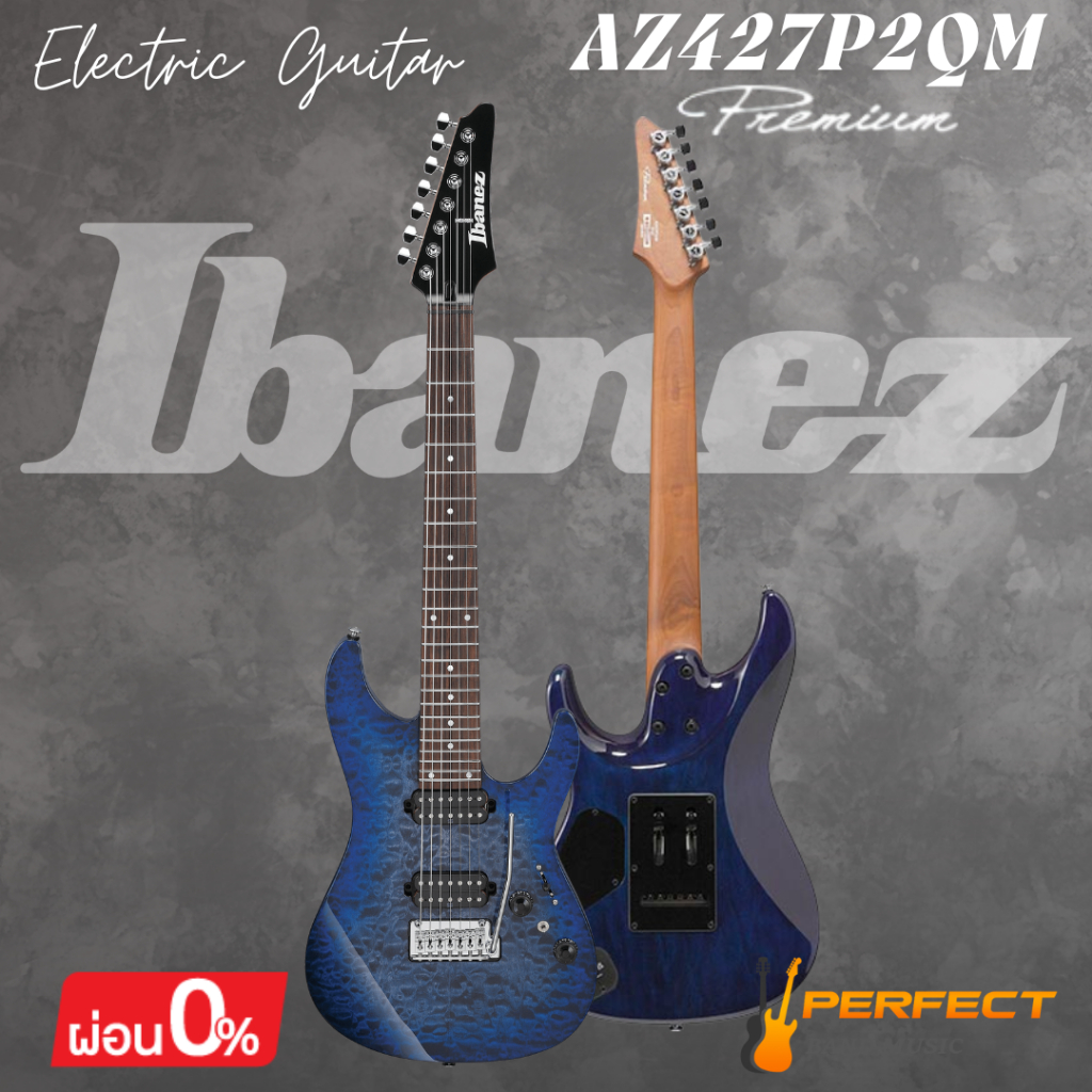 กีตาร์ไฟฟ้า 7 สาย Ibanez AZ427P2QM Premium 7-String Electric Guitar [ผ่อน 0% 10เดือน]