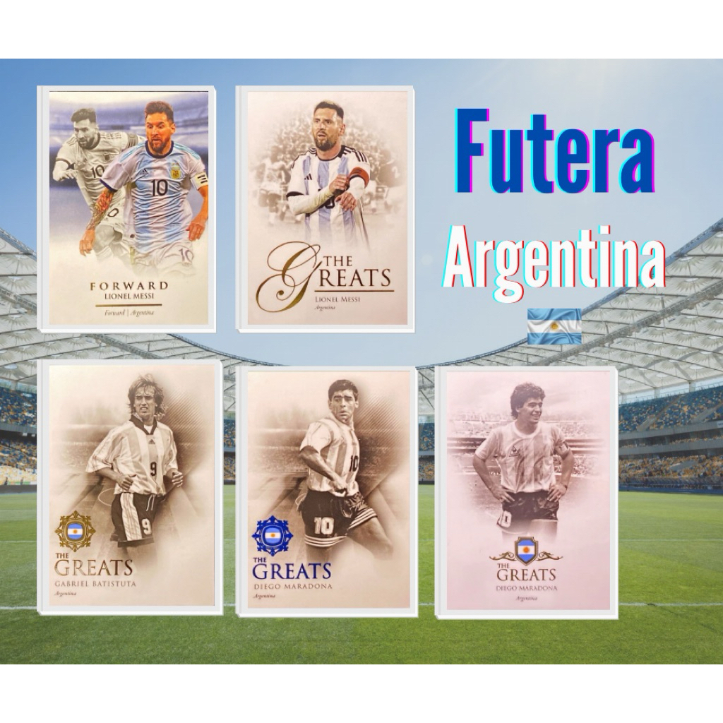 การ์ดสะสมฟุตบอล Futera ทีมชาติ Argentina การ์ดหนา ลิขสิทธิ์แท้