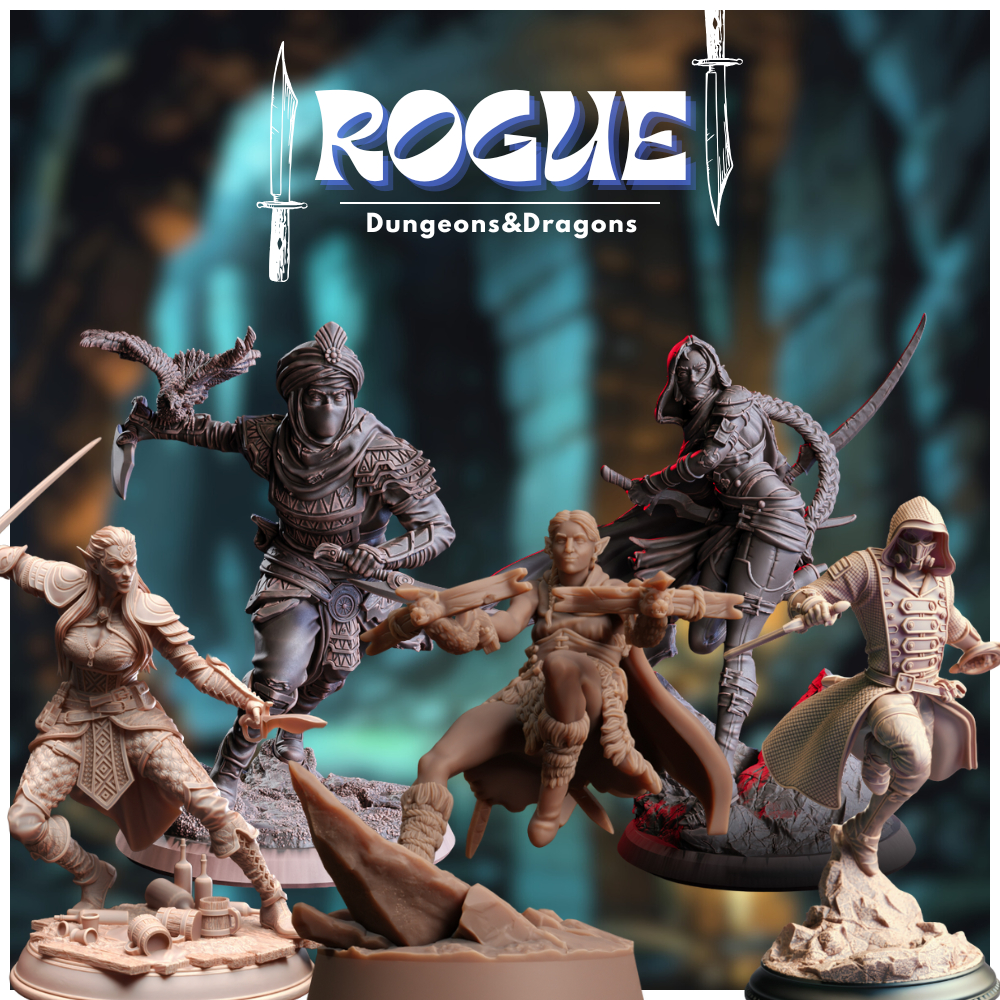 Dnd miniature Dungeon and dragons ROGUE CLASS