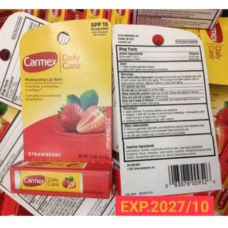 แท้100% #ลิปมัน,ลิปบาล์ม Carmex Lip Balm SPF15 USA EXP.10/2027