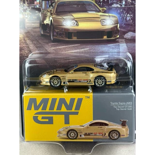▫️Toyota Supra (A80) Top Secret GT-300 Top Secret Gold #961 Scale 1:64 ยี่ห้อ Mini GT