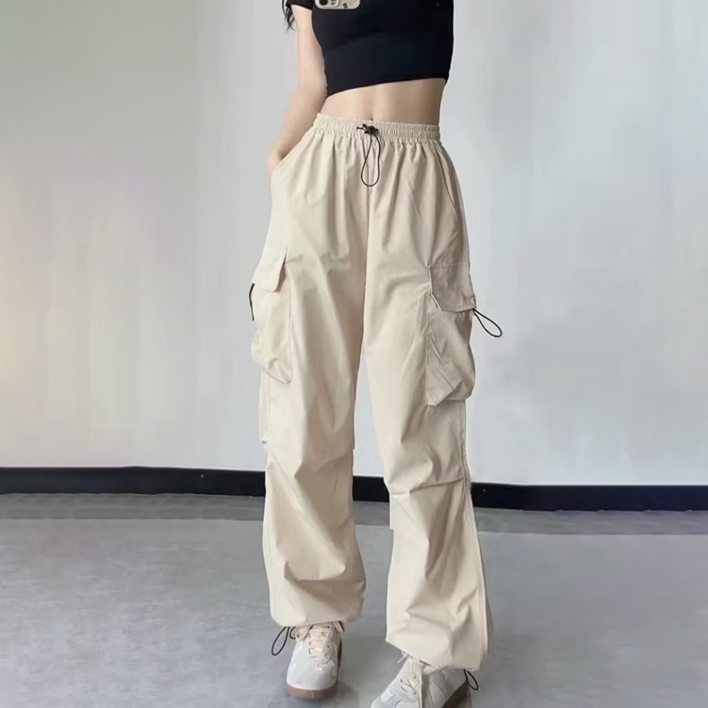 พร้อมส่ง S-8XL กางเกงคาร์โก้ 6 สี ทรงหลวมอเมริกันสไตล์ คาร์โก้ unisex ผ้านิ่มไม่หยาบไม่แข็ง ผ้าดีใส่สบายม๊ากกก - รูปที่ 5