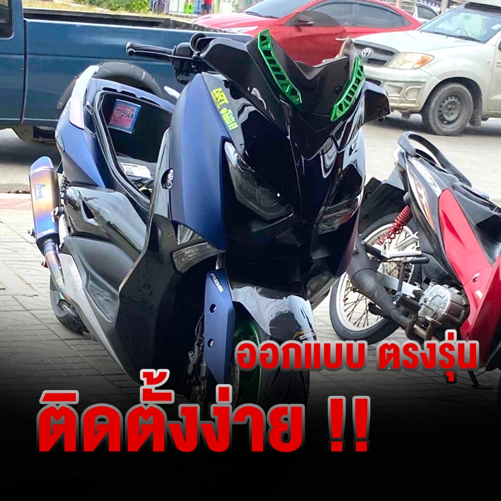 ขายึดชิว การ์ดชิวแต่ง YAMAHA XMAX ปี'2017-2022 อะไหล่แต่ง XMAX ยึดชิวหน้า ชิ้นงานอลูมิเนียม CNC แท้ ครบชุด (1คู่) 🛒🙏 - รูปที่ 5