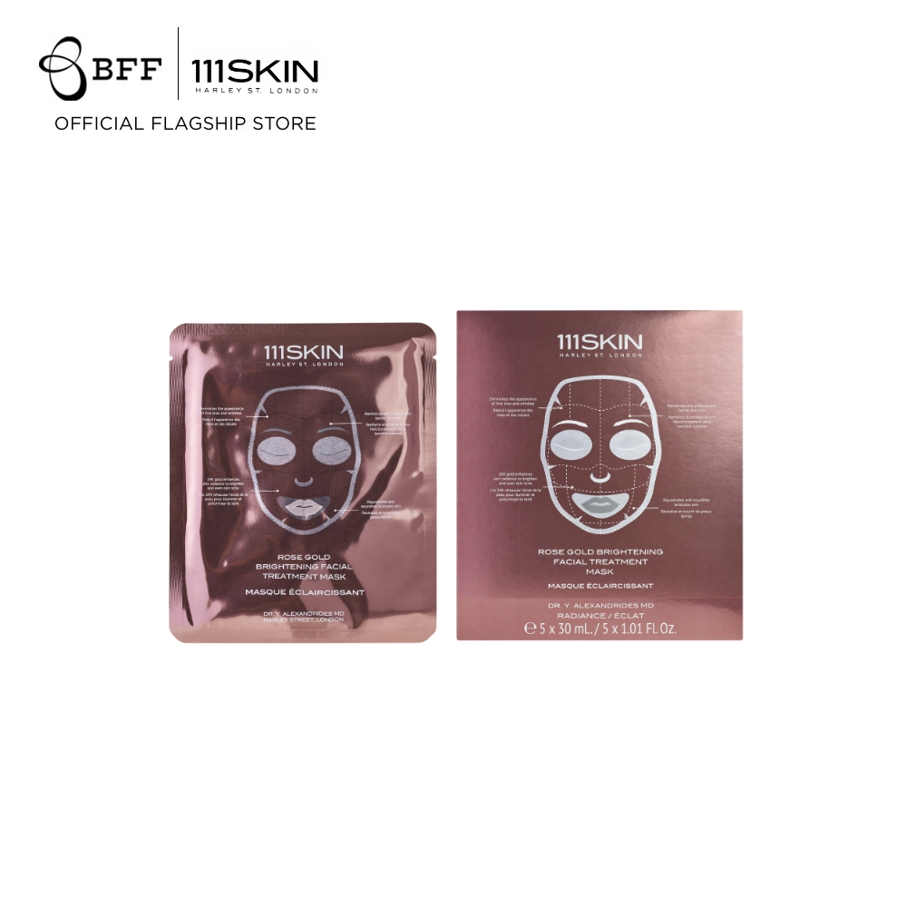 111SKIN - Rose Gold Brightening Facial Treatment Mask 5*30 ml (มาส์กเซเลบ, มาสก์หน้า)