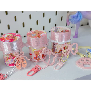 (2แถม1)กระปุก ชมพู กากเพชร+แปะสติกเกอร์ 🎀 (เลือกสติกเกอร์ในแชท) กระปุกยาดม ชมพูกลิตเตอร์