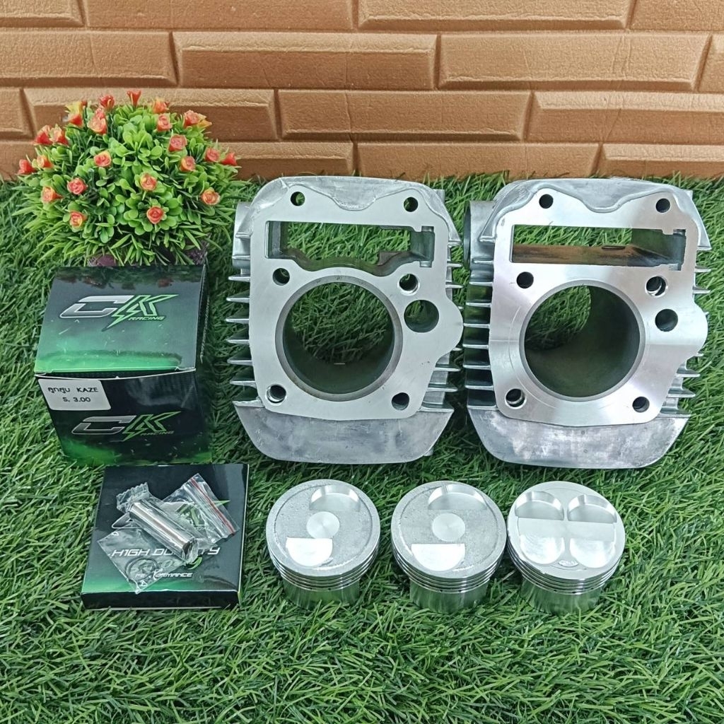 เสื้อลูกสูบ w125/KPH ลูกค้าเซ่ CK 56,57,59,59ปลอกยาว พร้อมหลบวาล์ว 2วาล์ว 4วาล์ว