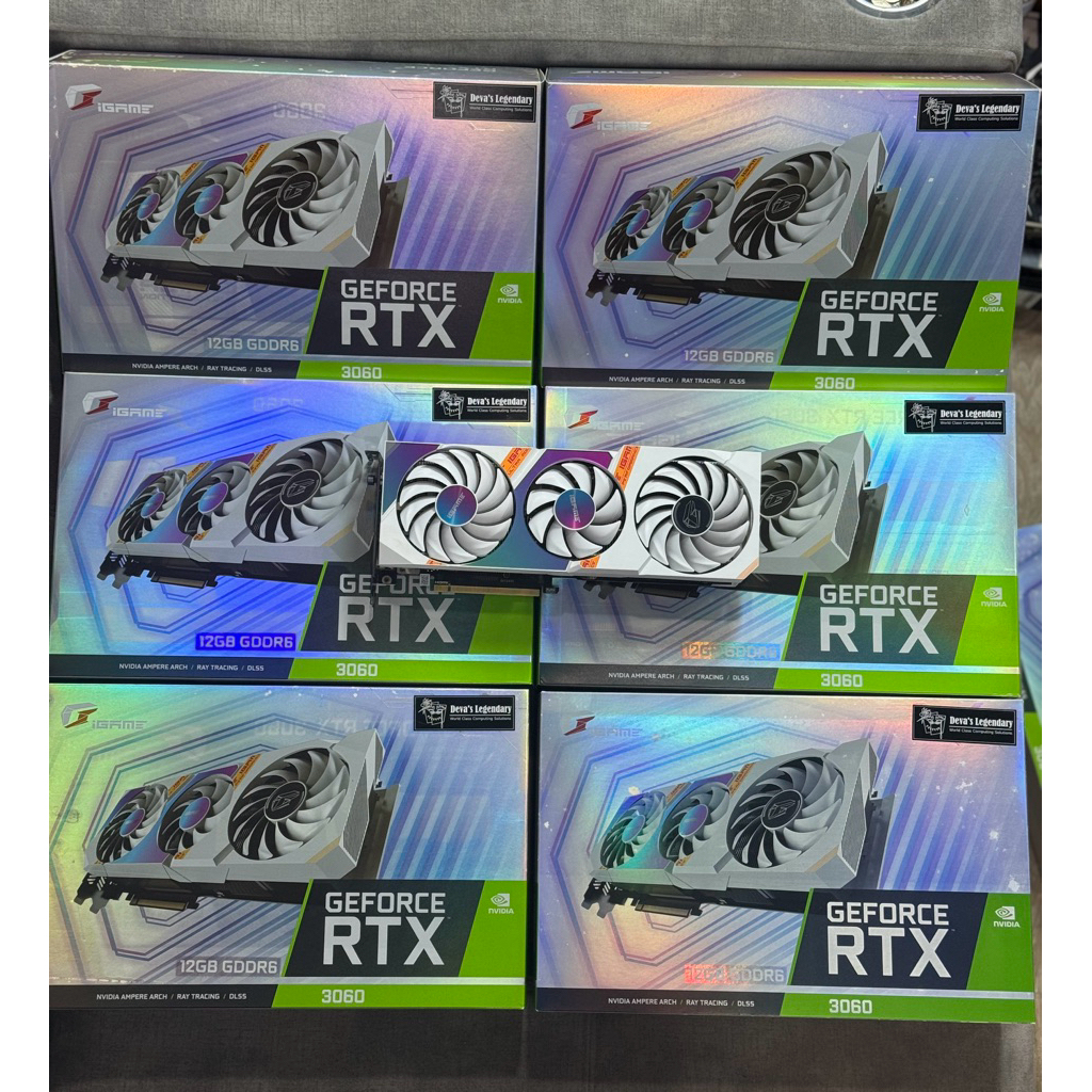 การ์ดจอ RTX3060 12G /3060Ti 8G /3080 10G /3080TI 12G หลายรุ่น มือสอง สภาพใหม่(มีประกันร้าน 30วัน)