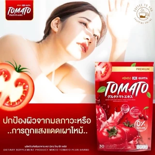 น้ำชงมิเกว มะเขือเทศ ถุงแดง 30ซอง Gluta Mikeo Tomato Plus มิเกะโอะ มิเกว โทเมโท พลัส