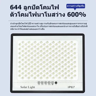 ซื้อ 1 แถม 1ไฟโซล่าเซลล์1050000W ไฟตกแต่งบ้าน Solar Light แสงสีขาว สว่างอัตโนมัติเมื่อฟ้ามืด กันน้ำป้องกันฟ้า ผ่า เซ็นเซ