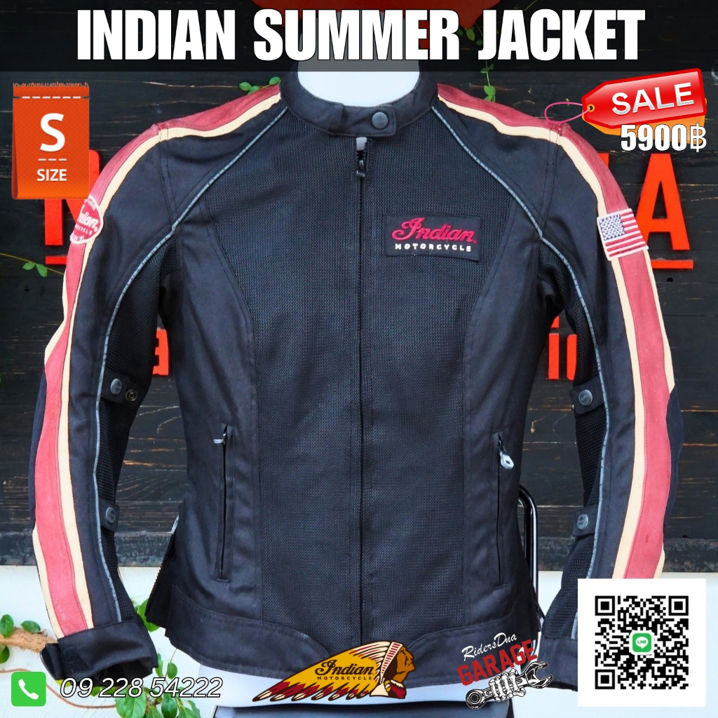 Indian Motorcycle Summer Jacket, Mans and Ladies S size
