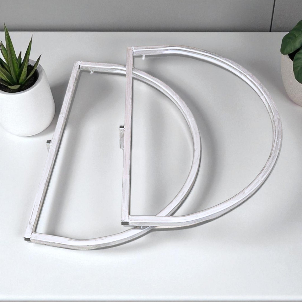 โครงเหล็กครึ่งวงกลม (เฉพาะโครงบน) ตกแต่งฉากงานพิธี Backdrop ไม่รวมเสา ไม่รวมฐาน พร้อมส่ง