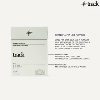 TRACK เครื่องดื่มเกลือแร่ [ 1 กล่อง 20 ซอง ] Electrolyte Drink Mix มีสองรสชาติ