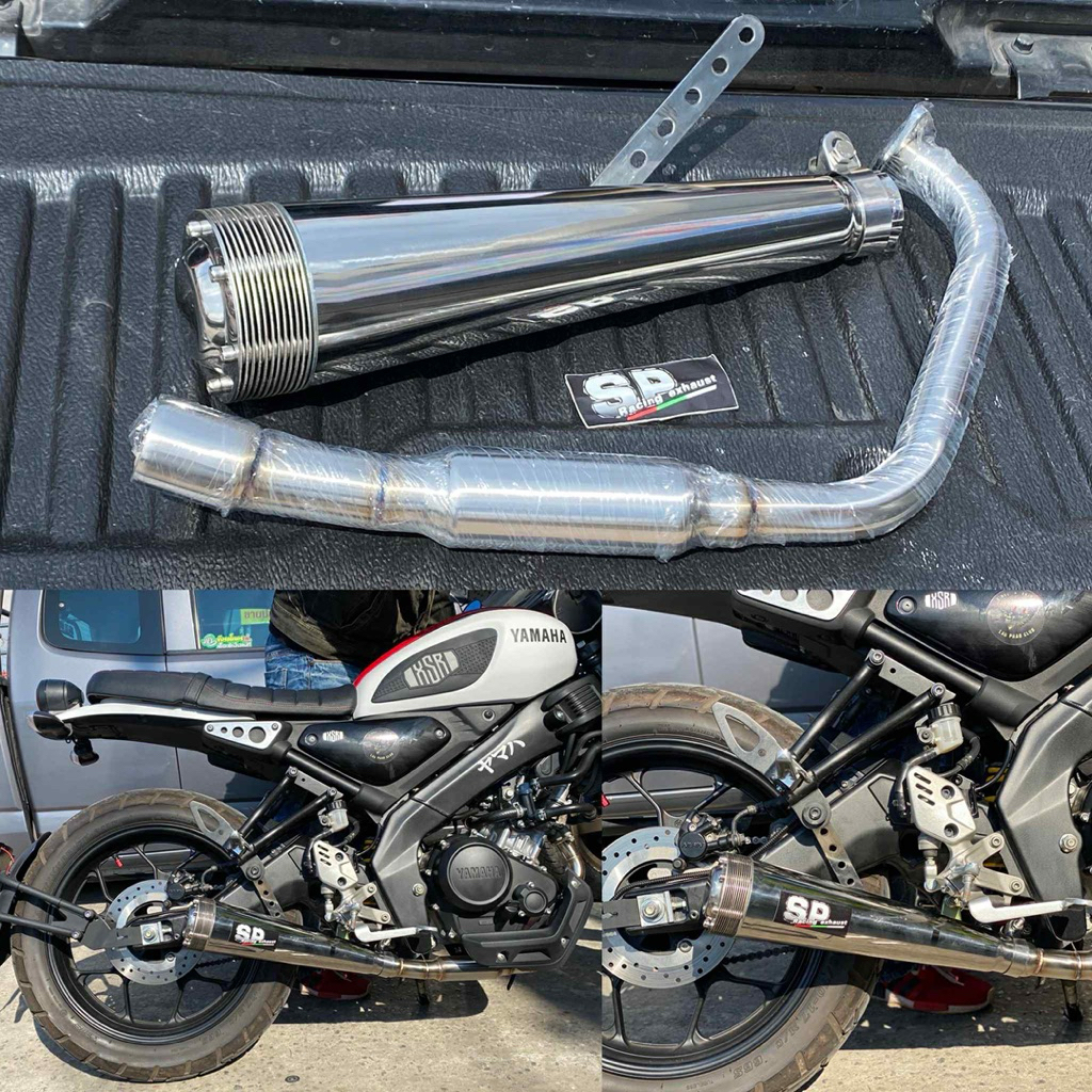 ท่อแต่ง XSR155 ชุดคอพร้อมปลาย XSR155 แสตนเลส304 แท้