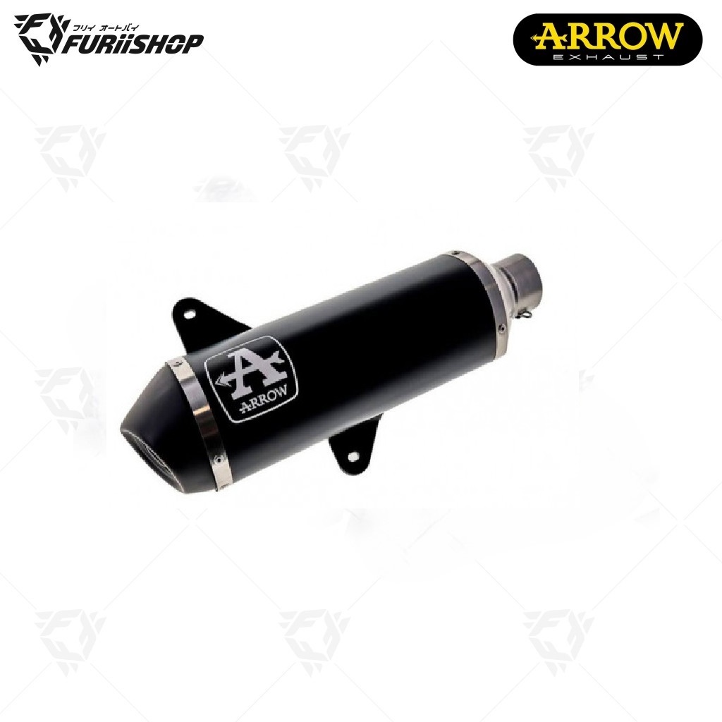 ท่อสูตร/ท่อแต่ง/ท่อไอเสีย Arrow Black New Logo : for Vespa GTS/GTV300HPE/250 ปี 2023ขึ้นไป