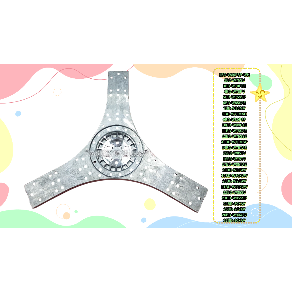 กากบาทเครื่องซักผ้า/ตัวยึดโครงถังเครื่องซักผ้า/BD-W80MV*035/(DRUM FLANGE PROCESS (BD)/HITACHI/อะไหล่
