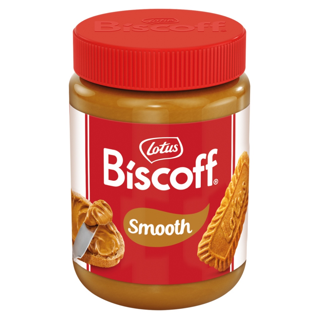 โลตัส บิสคอฟ แยม Lotus Biscoff Spread Smooth 400 กรัม Made in Belgium (ขวดแก้ว)