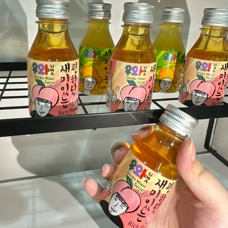 ไซรัป แพค6ชิ้น ผสมเครื่องดื่ม Mixer Syrup uwa drinks