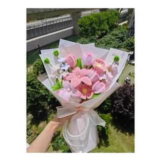 ช่อดอกไม้ ลวดกำมะยี่ จัดช่อดอกไม้💐