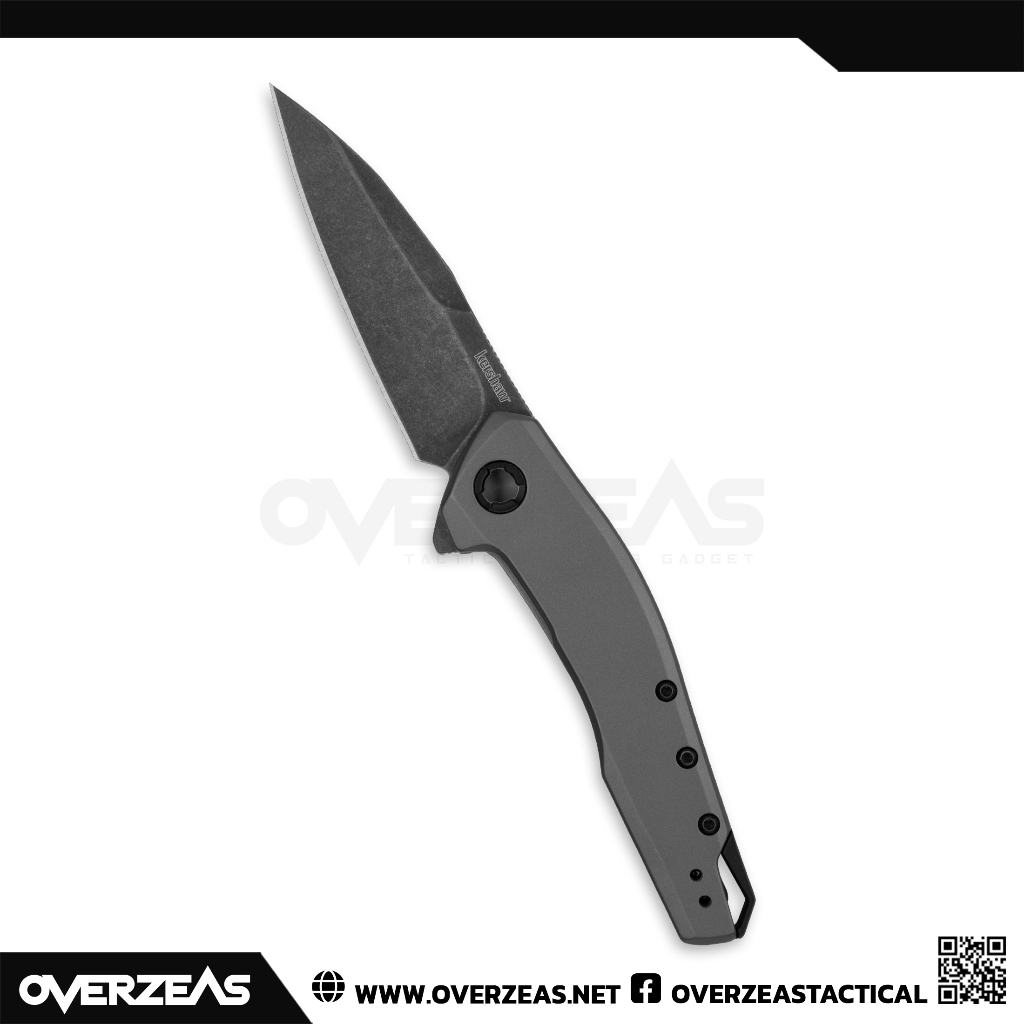 มีดพับ Kershaw Sanctum Frame Lock Assisted Knife Gray Steel (8Cr13Mov 3.0" Blackwash),1815