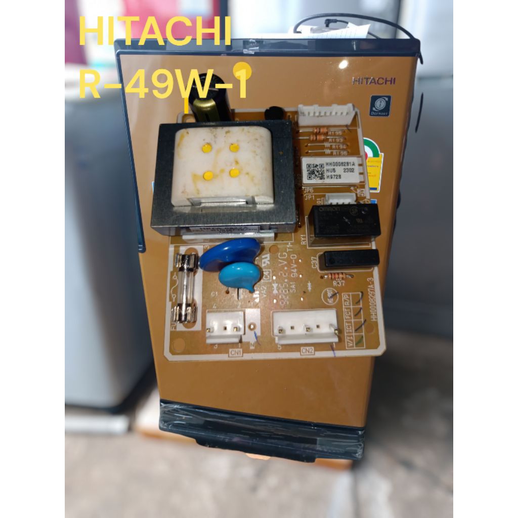 บอร์ดตู้เย็นฮิตาชิรุ่นR-49W-1(แท้ถอด)ประตูเดียว5Q