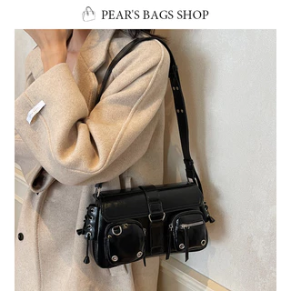 Pearsbags กระเป๋าสะพายเดี่ยว สไตล์ใหม่ ความรู้สึกขั้นสูง แฟชั่น วินเทจ กระเป๋าใต้วงแขนสำหรับสุภาพสตรี