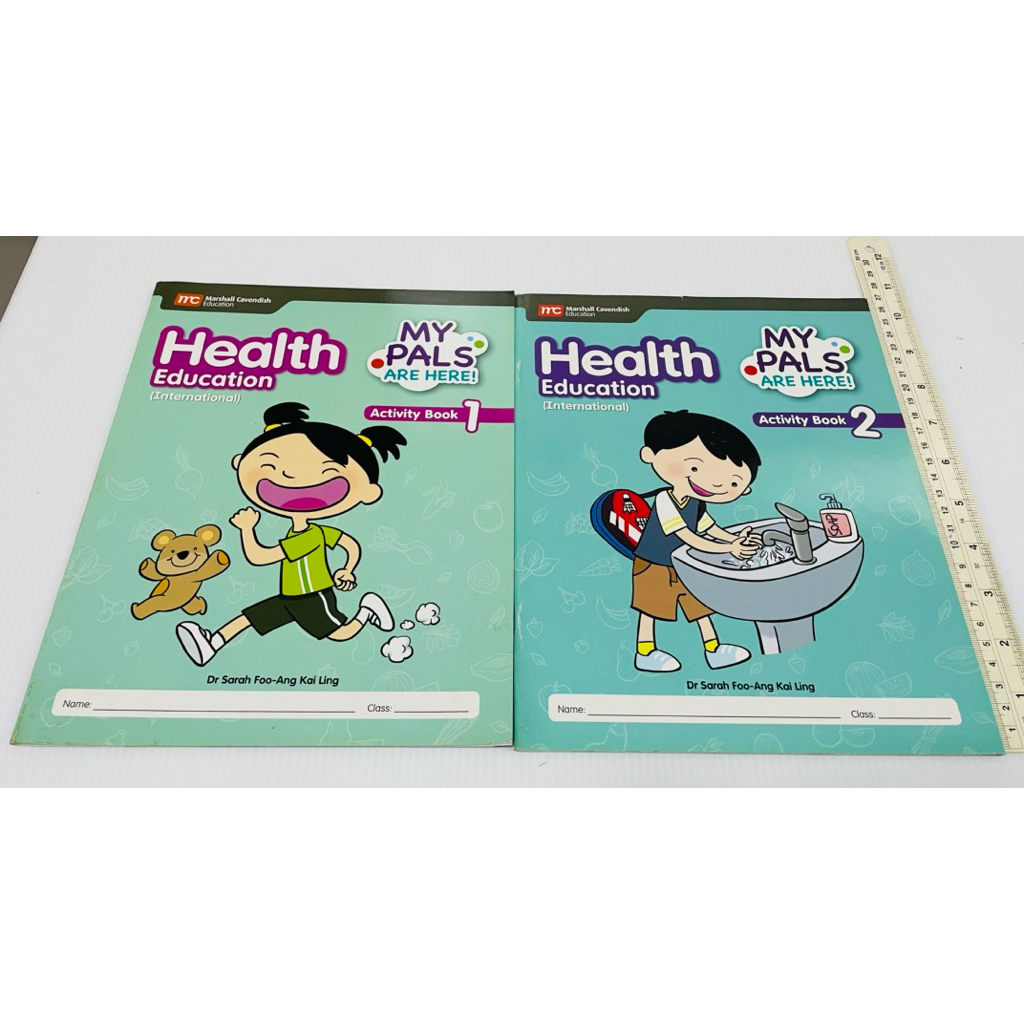 มือสอง สภาพดี ไม่มีขีดเขียน แท้ สภาพดี Health Education MyPals  Pupil’s book Activity Grade 1+2 เล่ม