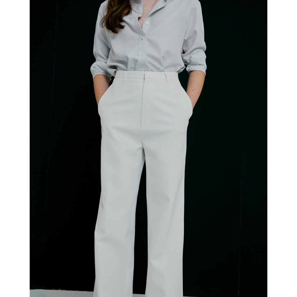 Genesis- Basic Pants กางเกงขายาวเอวสูง ทรงกระบอกตรง