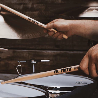 Vic Firth 5A ไม้กลอง ของแท้ 100% ไม้กลอง Vic Firth Hickory American Classic ขนาด 5A