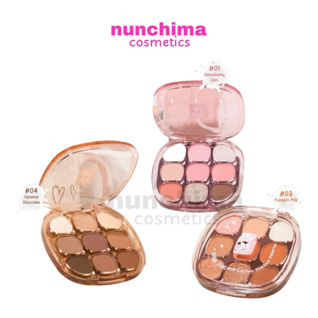 HF742 Sivanna Colors Milk Edition Shadow Palette ซีเวนน่า คัลเลอร์ส มิลล์ อิดิชั่น อายแชโดว์ พาเลท อาย 9 สี