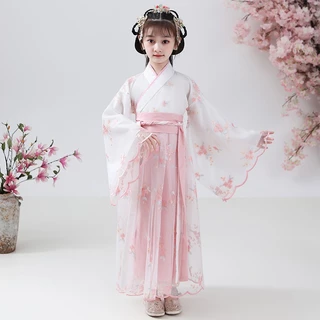 L&L *พร้อมส่งจาก-กทม* ชุดจีนโบราณ 100-160cm เด็ก ชุดจีน ชุดลมจีนย้อนยุคสมัยโบราณ(แถมฟรีเครื่องประดับ)