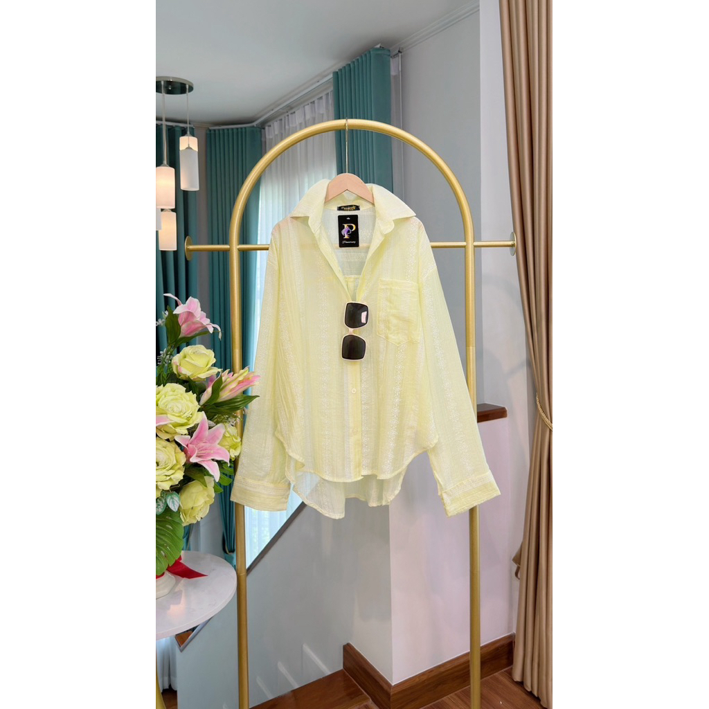(อก 50“) เสื้อเชิ้ตแขนยาว (พิมพ์ลายฉลุ)   กระดุมหน้า “แต่งกระเป๋า” ราคา ถูกที่สุด ดีลบีเคเค แกลเลอรีภาพที่ 8