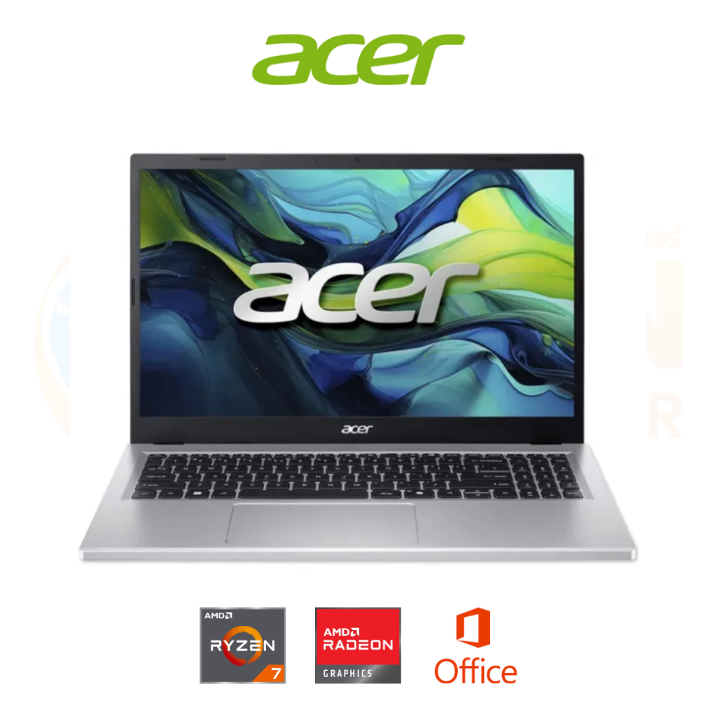 ACER ASPIRE GO 15 AG15-41P-R031 NOTEBOOK (โน้ตบุ๊ค) AMD RYZEN 7 7735HS / 16 GB / 512GB / WIN 11+OFF 