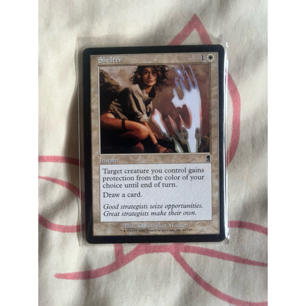 การ์ด MTG Shelter White Magic the gathering EDH รุ่น Odyssey สภาพ Ex-