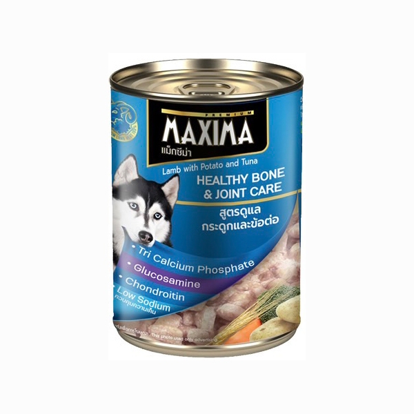 MAXIMA – HEALTHY BONE & JOINT CARE อาหารสุนัข สูตรดูแล กระดูกและข้อต่อ 380 กรัม