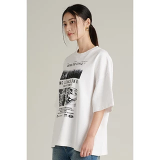 Mc JEANS (แม็คยีนส์) Online Exclusive เสื้อยืดผู้ชาย เสื้อยืดแขนสั้น ทรงโอเวอร์ไซส์ มีให้เลือก 2 สี MTTZA34