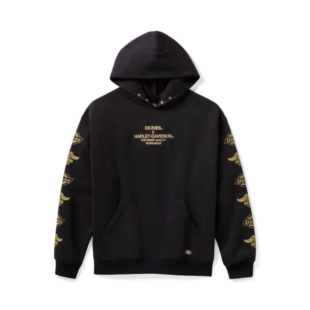 เสื้อฮู๊ด Dickies x H-D Eagle Sleeve Hoodie - Anthracite 96565-25VX