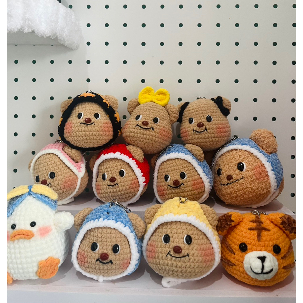 น้องเนย,better bear ,พวงกุญแจตุ๊กตาถัก,พวงกุญแจถัก,crochet