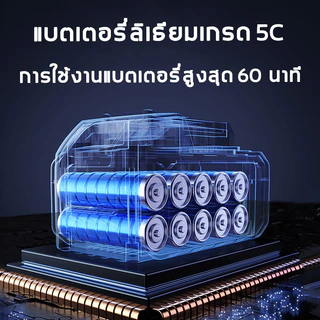 【รับประกัน 10 ปี】ปืนฉีดน้ำแรงดันสูง 23000mAh มีแบต2ก้อน ของแถม16ชิ้น เครื่องฉีดน้ำ ล้างรถได้สิบคัน ล้าง/รดน้ำไ