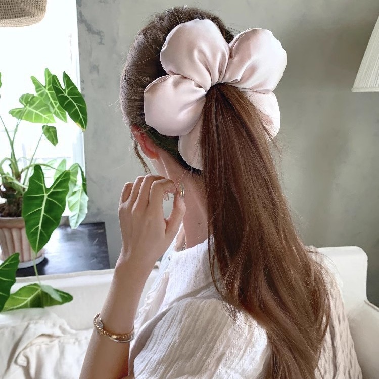 มีส่งด่วน ยางรัดผมฟองน้ำดอกไม้ (G12) เชือกผูกผมดอกไม้ใหญ่ สามมิติ ยางรัดผมหางม้า แฟชั่นเกาหลี - รูปที่ 2