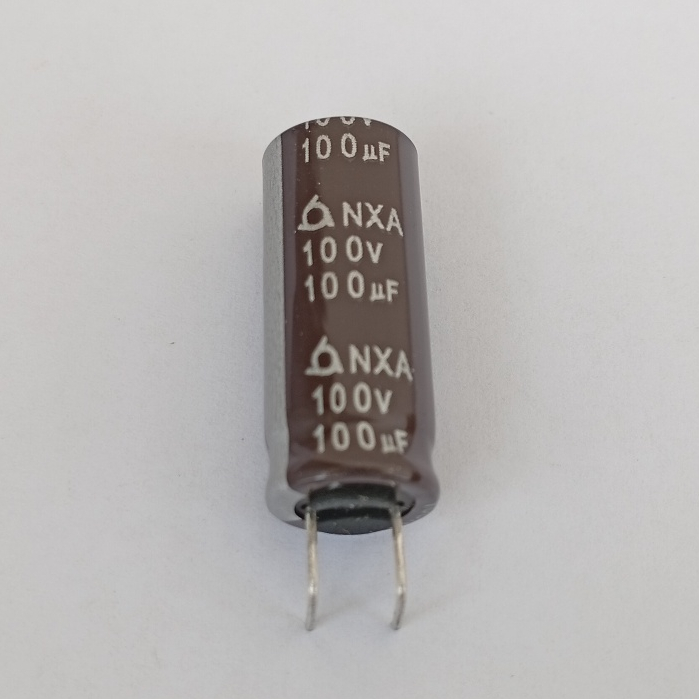 {1ตัว} NXA 100UF 100V Capacitor คาปาซิเตอร์ ขนาด 10*25mm ราคาต่อ 1 ตัว