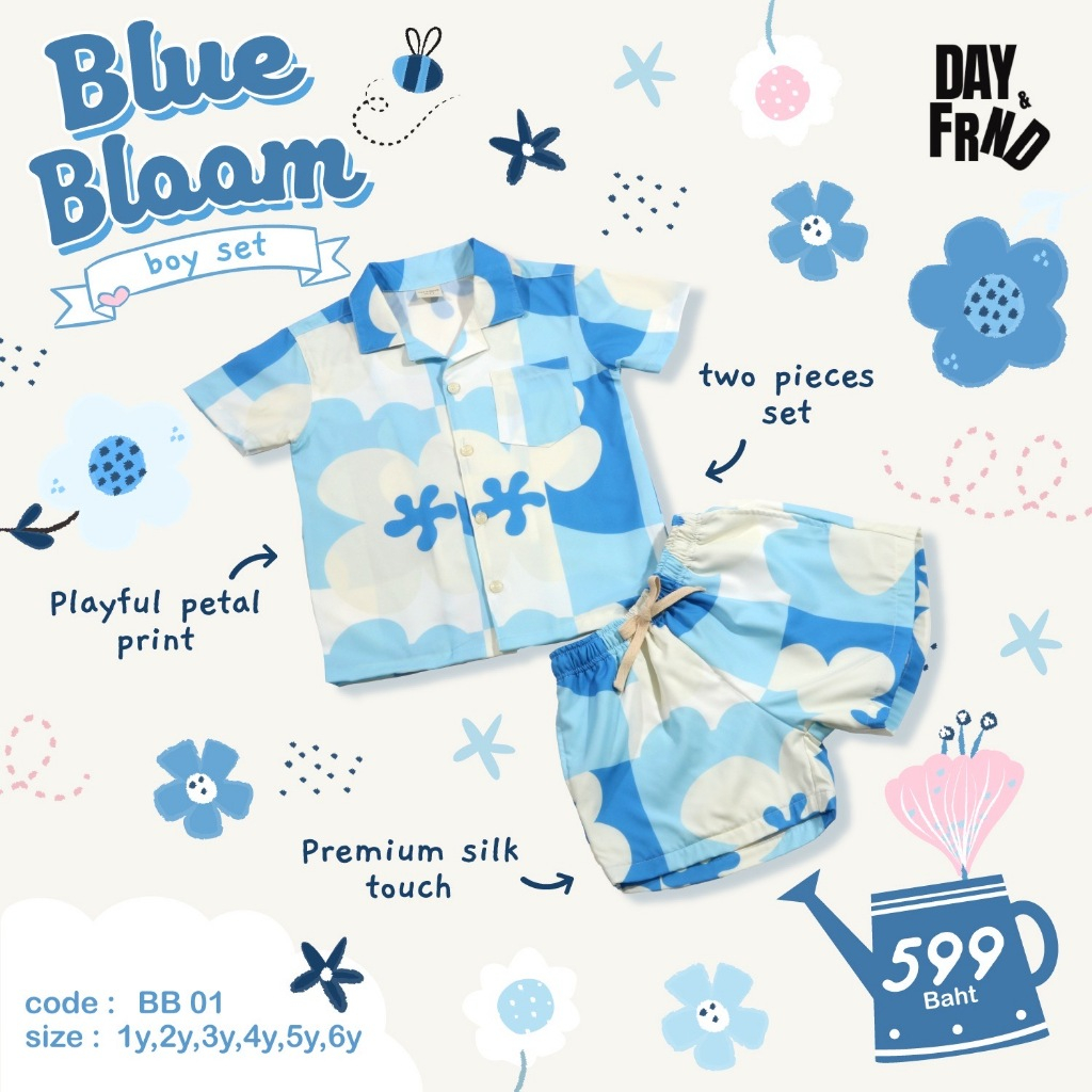 Blue Bloom Boy Set BB01 (พร้อมส่ง)