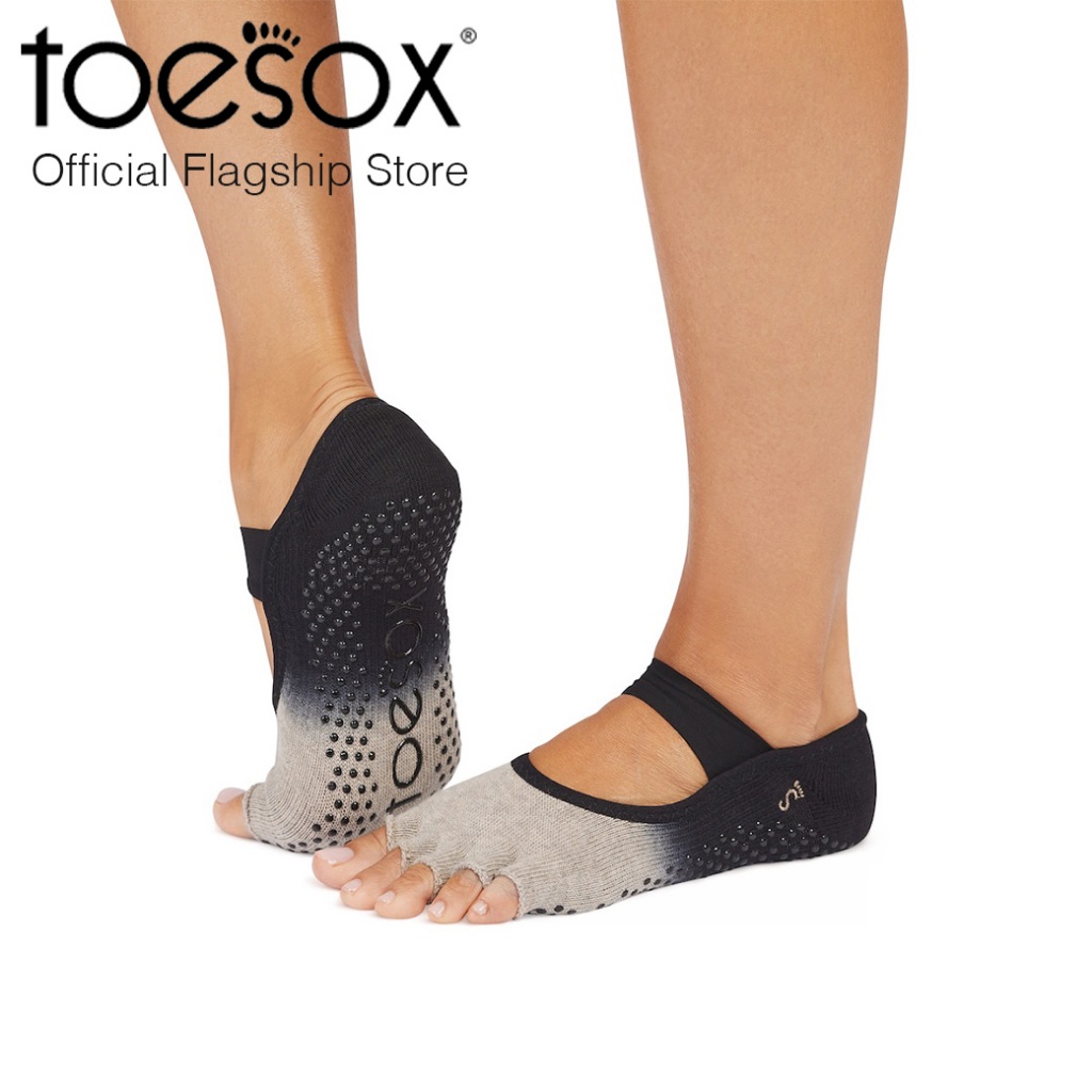 (New FALL D1 2025) Toesox Grip Half Toe Mia Shitake Ombre ถุงเท้ากันลื่นแยกนิ้ว เปิดนิ้วเท้า