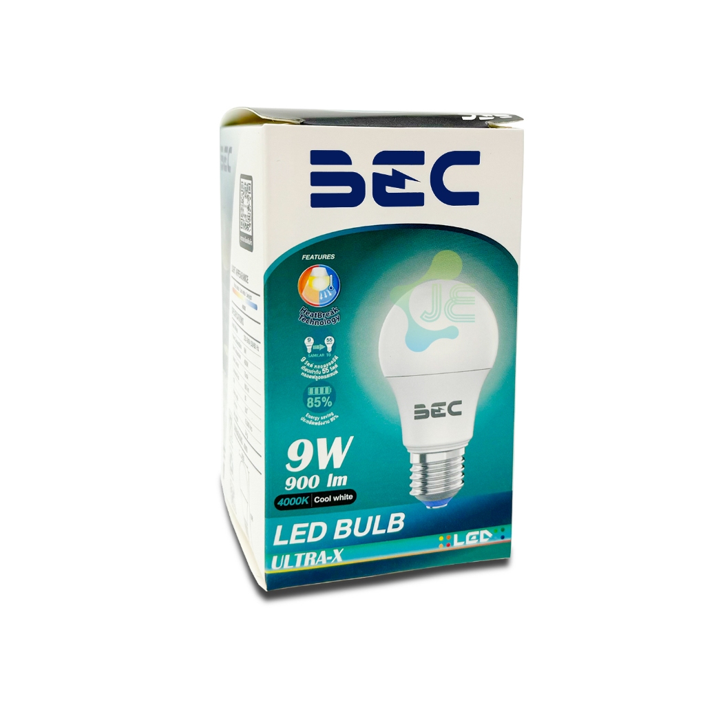 BEC หลอด LED Ultra 13W 9W Cool White คูลไวท์ 4000K E27